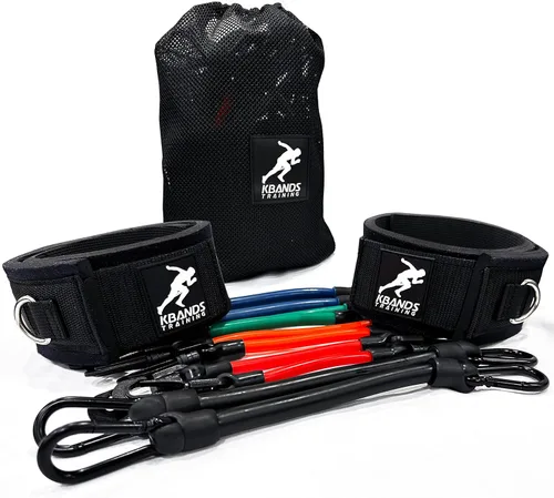 Kbands | Bandas de resistencia para piernas de velocidad y fuerza | Incluye programas de entrenamiento digital Speed 101 y Agility FX - Tamaños para