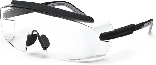 Gafas de seguridad antivaho Gafas de seguridad sobre gafas protectoras con lentes antiarañazos ajustables Negro