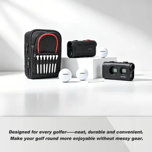 Miniatura 4 de Bolsa organizadora de accesorios de golf, bolsa portátil de objetos de valor de golf, bolsa de almacenamiento con múltiples bolsillos