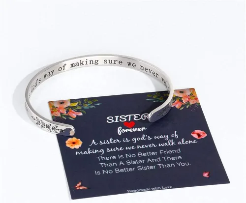 Miniatura 2 de M MOOHAM - Pulseras para mujeres y niñas, con mantra, joyería motivacional, divertida, para mejor amiga, mamá, hija, hijo, hermana o sobrina