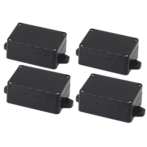 Miniatura 18 de Zulkit Caja de conexiones de plástico ABS a prueba de polvo, impermeable, IP65, cajas eléctricas universales, carcasa para proyectos con oreja fija