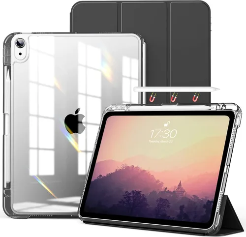 Miniatura 12 de kenke Funda Híbrida para iPad Air de 11 pulgadas (M3) 2025 / (M2) 2024, iPad Air 5ª/4ª generación 2022/2020 de 10.9 pulgadas con soporte para Apple