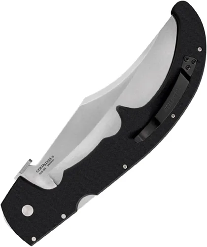 Miniatura 4 de Cold Steel Espada AUS10A - Cuchillo plegable de bolsillo táctico con cuchillas ultraafiladas de acero negro mate G-10 con bloqueo Tri-Ad