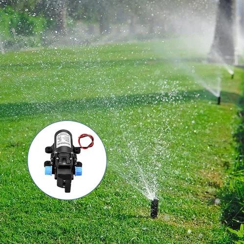 Miniatura 4 de Bomba autocebante de agua, bomba de microdiafragma de alta presión de 12 V 60 W, bomba de rociador autocebante de 116 PSI para caravana, camping