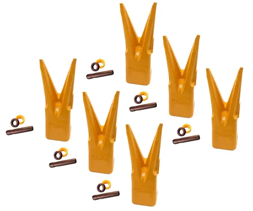 Miniatura 9 de Cubo de excavadora Twin Sharp Rock Diente con pasador, 1U3352WTL, se adapta a adaptadores Caterpillar J350 Series (1)