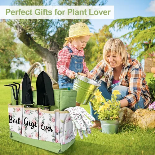 Miniatura 5 de Regalos para el día de la madre Gigi, kit de jardinería Gigi regalos de nietos, herramientas de jardinería floral y herramientas de jardín