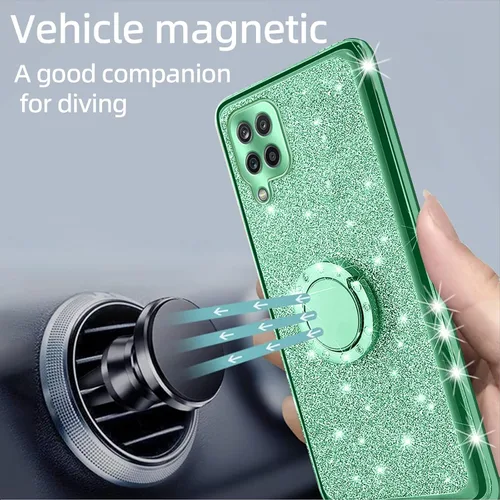 Miniatura 5 de Funda para Samsung Galaxy A12, A12 Samsung Phone Case para mujer con purpurina de cristal suave TPU transparente de lujo Bling Funda protectora