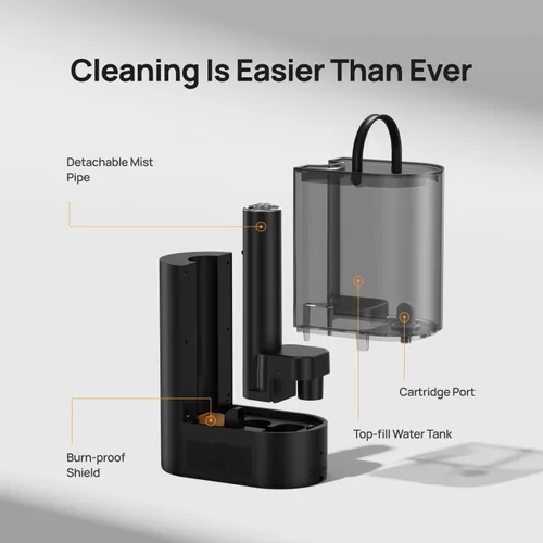 Miniatura 7 de Dreo - Humidificador de 6L para dormitorio, rociada inteligente cálida y fría para habitación grande, tiempo de funcionamiento silencioso de 60 Negro