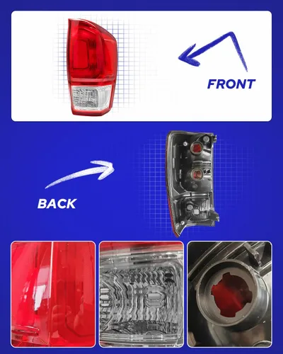 Miniatura 8 de AUTOONE Conjunto de luces traseras para Toyota Tacoma, conjunto de lámpara trasera compatible con camioneta Tacoma 2016-2023, trasero de fábrica OEM