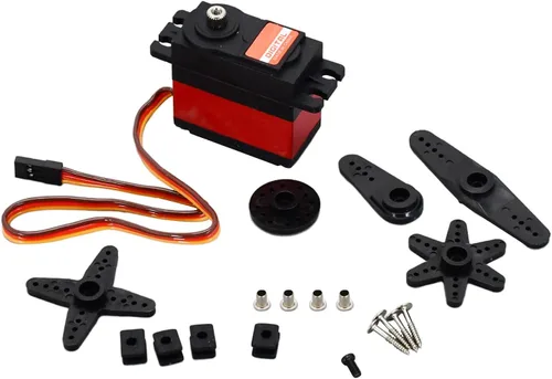 Miniatura 3 de Alta precisión Metal Gear Digital Standard Servo 2.19 oz 300 grados 55.8 lbs PDI-6225MG-300 PDI6225MG300 Compatible con RC Car Robot UAV Helicóptero