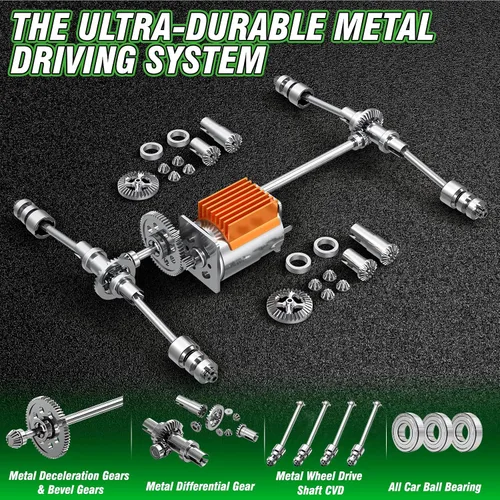Miniatura 5 de X-TMAGA 1:18 Auto de control remoto todo terreno para adultos y niños (HS18305), 4WD Camión de control remoto todoterreno de alta velocidad de más