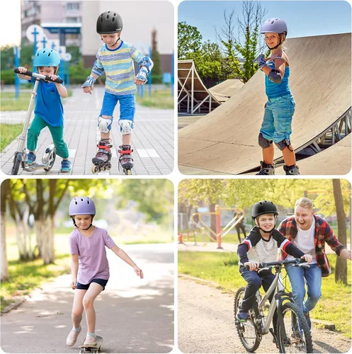 Miniatura 6 de Casco de bicicleta para niños, cascos para niños pequeños para edades 5-8-9-10-12-14-16 años, jóvenes niños y niñas, casco ajustable para niños Rosa