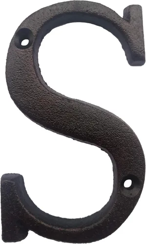 Miniatura 21 de BetLight Número de casa de hierro fundido de 5.5 pulgadas de alto, números de dirección de casa sólidos, elegante acabado marrón negro, fácil