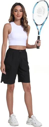 Miniatura 6 de Pantalones cortos de senderismo para mujer, de secado rápido, ligeros, para viajes, atletismo