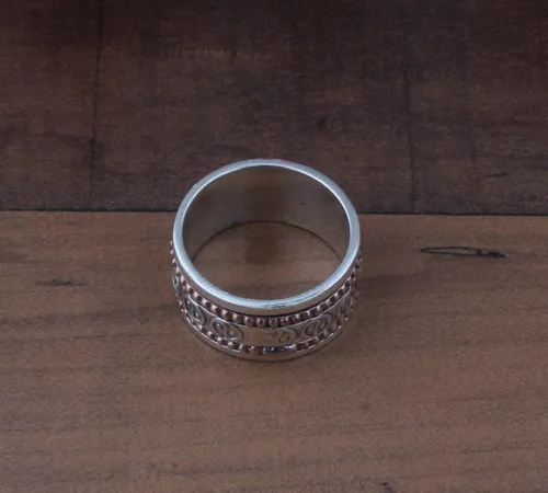 Miniatura 32 de Boho Spinner Ring, Mothers Day Gift, Silver 925 Women Ring, Sterling Silver 925 Ring, Fidget Spinner Ring,Women Silver Anxiety Ring