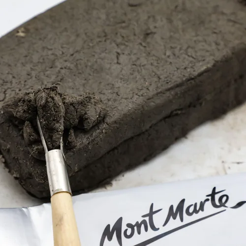 Miniatura 7 de Mont Marte Arcilla de modelado endurecedor por aire, 1.1 libras (17.64 oz) en granito, arcilla de color piedra para esculpir, efecto de brillo