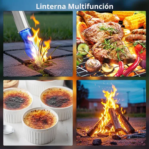 Miniatura 7 de Sondiko Soplete Potente de Propano para Parrilla y Cocina L8010, Sous Vide, Arrancador de Fogata, Quemador de Antorcha de Madera Ajustable para Negro