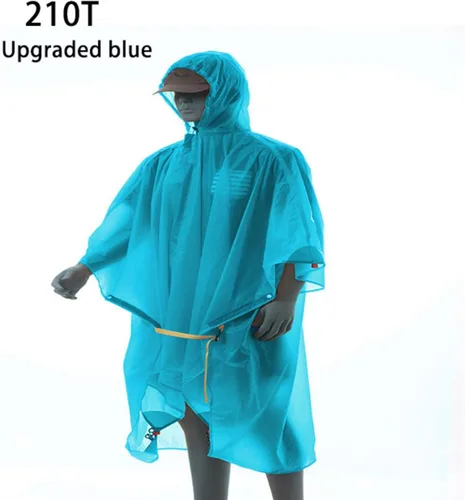 Miniatura 4 de 3F UL GEAR Poncho de senderismo ligero, mochila impermeable poncho impermeable para senderismo al aire libre, camping, senderismo