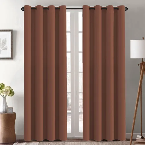 Miniatura 105 de H.VERSAILTEX - Cortinas blackout con aislamiento térmico y ojales en la parte superior, para patios, puertas correderas y división de habitaciones