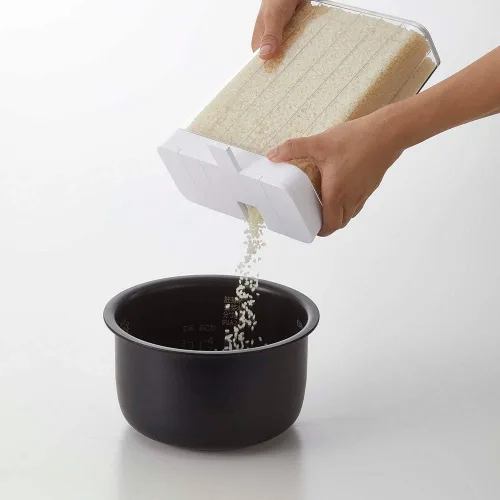 Miniatura 7 de Yamazaki Home Tower Grain Container almacenamiento y organización de alimentos, tamaño único, blanco