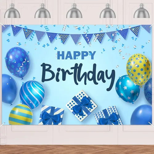Cartel de feliz cumpleaños, globos de confeti, decoración temática de confeti para niñas, niños, mujeres, hombres, 1, 1, 16, 18, 21, 30, 40, 50, 60,