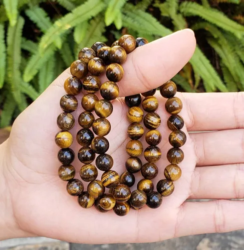 Miniatura 4 de Adabele 1pc Natural Stretch Gemstone Bracelet 8mm (0.31") Bead 7" to 8.5 inch Healing Crystal Energy Quartz Chakras Jewelry Women Men Girl Birthday