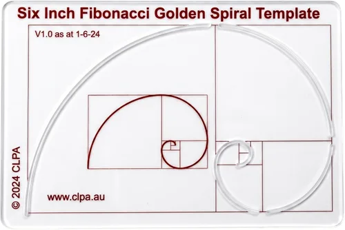 Miniatura 18 de Plantilla de Stencil Cuadrada de 12.7 cm para Dibujo y Trazado: Una Plantilla Cuadrada Inspirada en Fibonacci para Artistas Permite la Aplicación