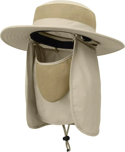 Miniatura 12 de Outdoor Sun Hat UPF 50 Protection Waterproof Fishing hat Face Cover Summer Neck Flap Hat