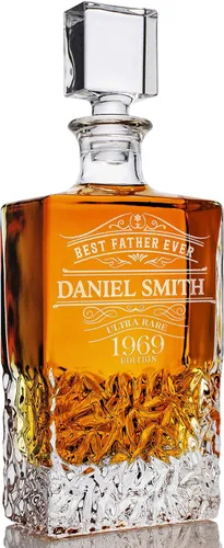 Miniatura 6 de Juego de decantador de whisky personalizado – Juego de regalo de licor personalizado de 5 piezas con 4 vasos y decantador grabado – 27.1 fl oz