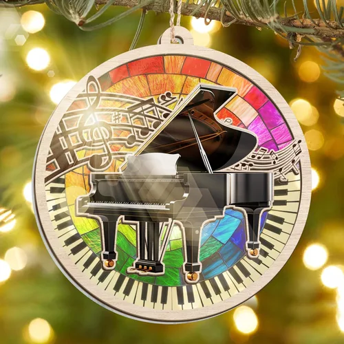 Miniatura 9 de GEEMBI Regalos de Navidad para profesores de música para hombres y mujeres, adornos de Navidad para atrapasoles 2025, regalos de cumpleaños