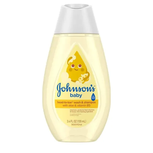 J&J, CHAMPÚ BEBÉ 3.4 fl oz, paquete de 1