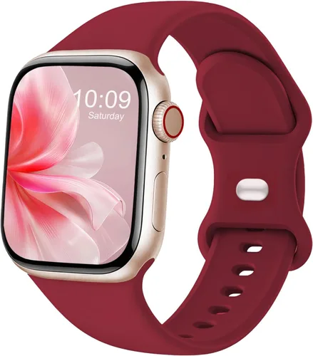 Miniatura 28 de Correas deportivas compatibles con Apple Watch de 38mm 40mm 41mm 42mm 44mm 45mm 46mm 49mm, p/mujer y hombre, correa de silicona para iWatch Series