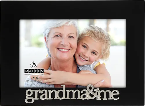 Malden International Designs Grandma and Me Expressions - Marco de fotos (4 x 6 pulgadas), color negro
