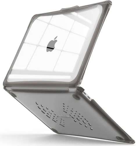 Miniatura 13 de IBENZER Hexpact AT13-BK - Funda compatible con MacBook Air de 13 pulgadas 2022 2021 2020 M1 A2337 A2179 A1932, funda protectora resistente