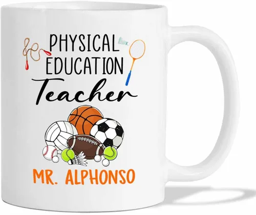 Miniatura 18 de Taza de café personalizada para profesor de arte, taza de café de cerámica para profesores de arte, regalos para graduación, taza de té blanca