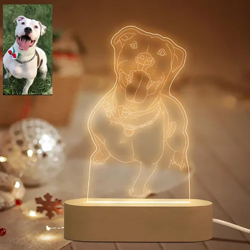 Miniatura 4 de Luz nocturna personalizada, marco de fotos acrílico en 3D, marco de fotos, aniversario, boda, Navidad, regalos de cumpleaños para él y su esposa
