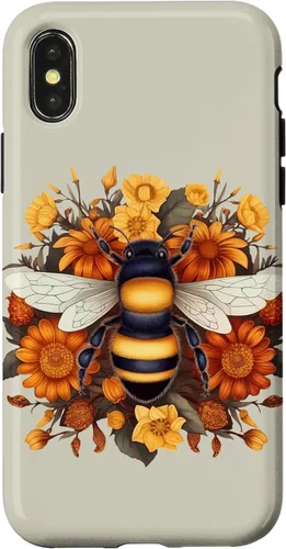 Miniatura 5 de iPhone 16 Boho Flower Bee Honey Beekeeper Daisy Sunflower Bee Case