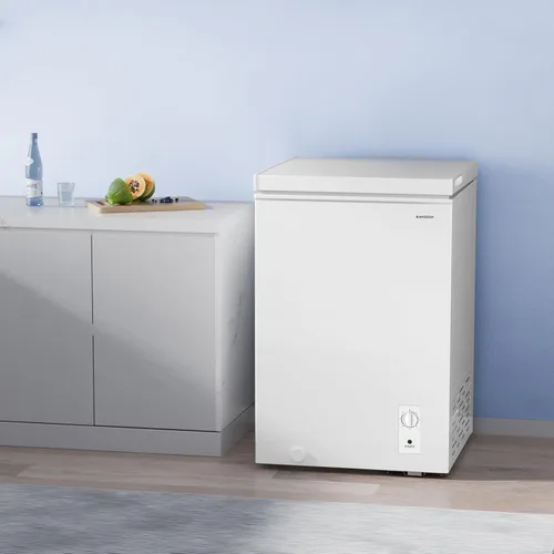 Miniatura 7 de BANGSON - Congelador horizontal de 3.5 pies cúbicos con cesta removible, congelador profundo ajustable para el hogar/dormitorios/apartamento/oficina