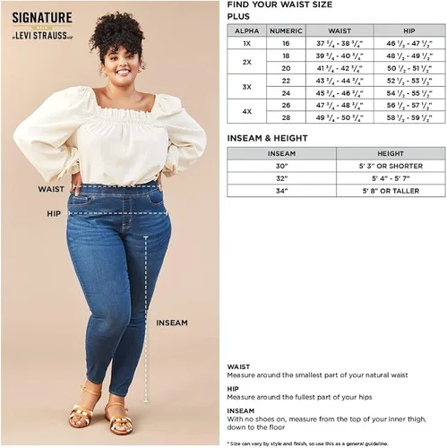 Miniatura 7 de Signature de Levi Strauss Co Gold Label - Jeans ajustados para mujer con diseño totalmente modelador tallas estándar y grandes