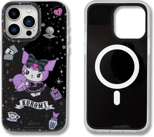 Miniatura 97 de Sonix x Sanrio - Funda para iPhone 15 Pro, compatible con MagSafe, probada en caídas de 10 pies, adivinador Kuromi