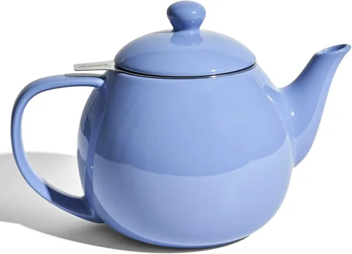 Miniatura 14 de Sweese Tetera de porcelana de 27 onzas con infusor para té de hojas sueltas, gris azulado