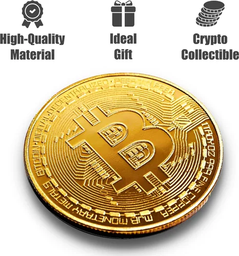 Miniatura 2 de Moneda de Bitcoin Edición de Coleccionista - Criptomoneda conmemorativa coleccionable en caja protectora de acrílico - Perfecta para entusiastas
