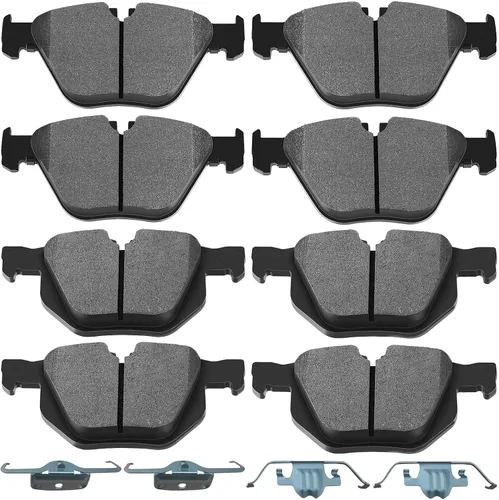 Miniatura 22 de SCITOO - Juego de pastillas de freno de cerámica, 8 pastillas de freno para BMW 740i 1995, 1997-2001, BMW 740i, 1995-2001 para BMW 740iL, 2000-2003