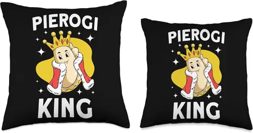 Miniatura 3 de Pierogi Maker Filled Dumplings Pierogi Gift Lover King Polish Pierogi - Almohada de 18 x 18 pulgadas, multicolor