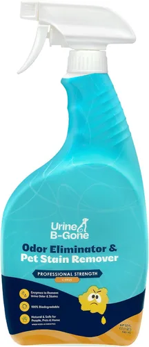 Miniatura 12 de Orine B-Gone, eliminador profesional de olores enzimáticos y removedor de manchas de mascotas, limpiador de orina para humanos, gatos y perros