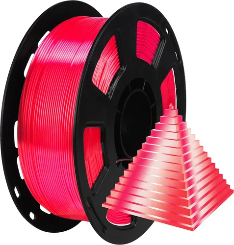 Miniatura 35 de Bblife - Filamento PLA multicolor de arcoíris, brillante, cambia rápidamente de color y tiene un efecto sedoso, material para impresión 3D, 2.2