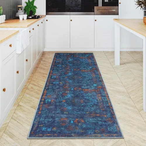Miniatura 28 de GLN Rugs Contemporary Collection - Alfombra de felpilla lavable a máquina, contemporánea, antideslizante, de pelo corto, alfombra de felpilla