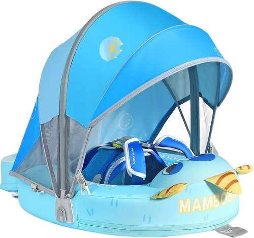 Mambobaby Flotador para añadir cola sin volteo, flotador de natación para bebé, flotador de espuma de perlas, flotadores de agua sólida, entrenador