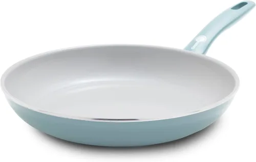 Miniatura 12 de GreenPan Dover - Sartén de 12 pulgadas con revestimiento antiadherente de cerámica libre de PFAS no tóxicos, para sellar, saltear, freír huevos
