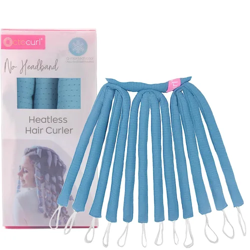 Octocurl Rizador de pelo sin calor sin diadema, suave envoltura rizadora de pulpo para rizos nocturnos, espiral, suelto, ondas de playa, peinado sin